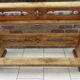 Old church pew