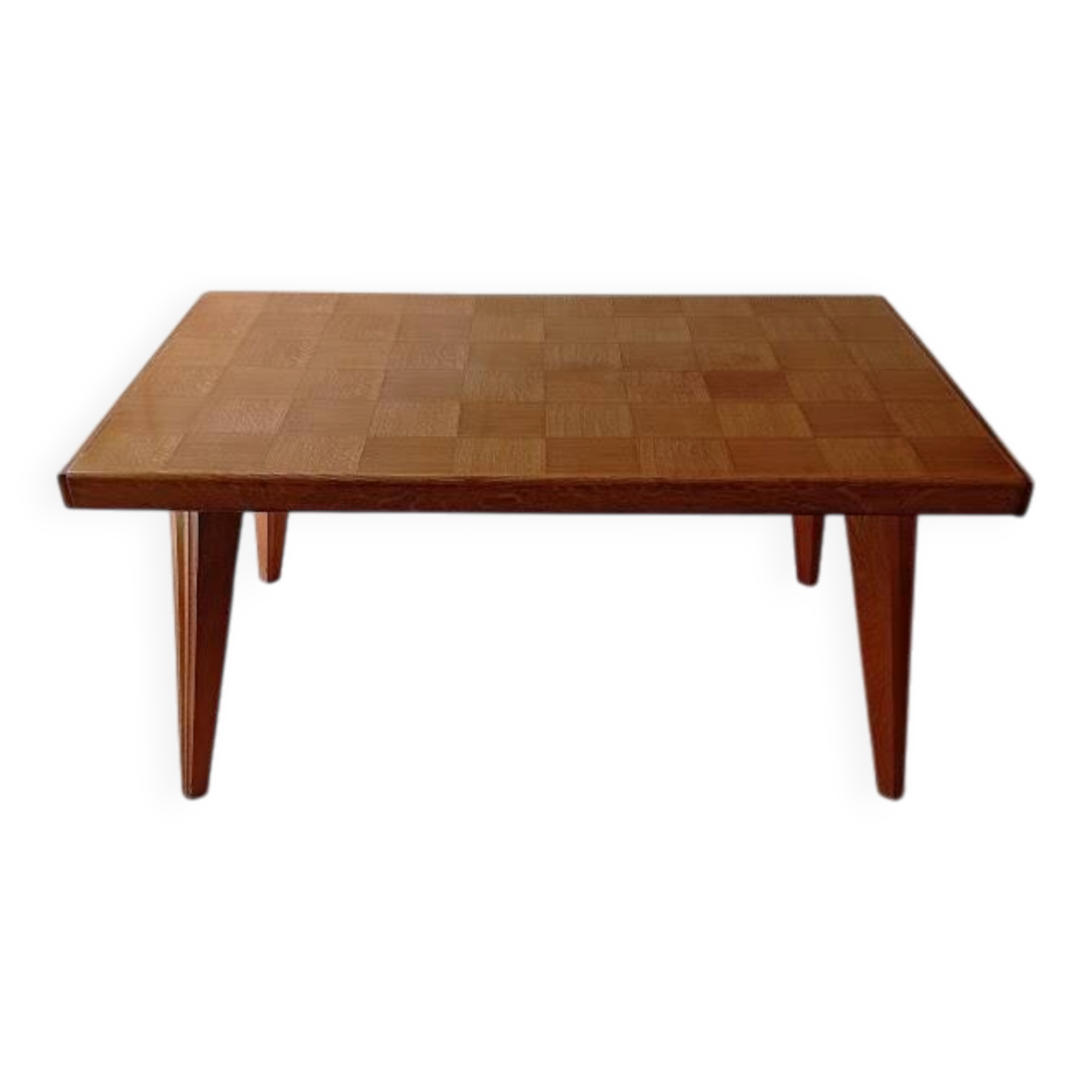 Checkerboard table 1960s Compass legs