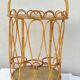 Rattan bottle holder bar basket