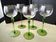 5 Verres à vin blanc d'Alsace en verre uni