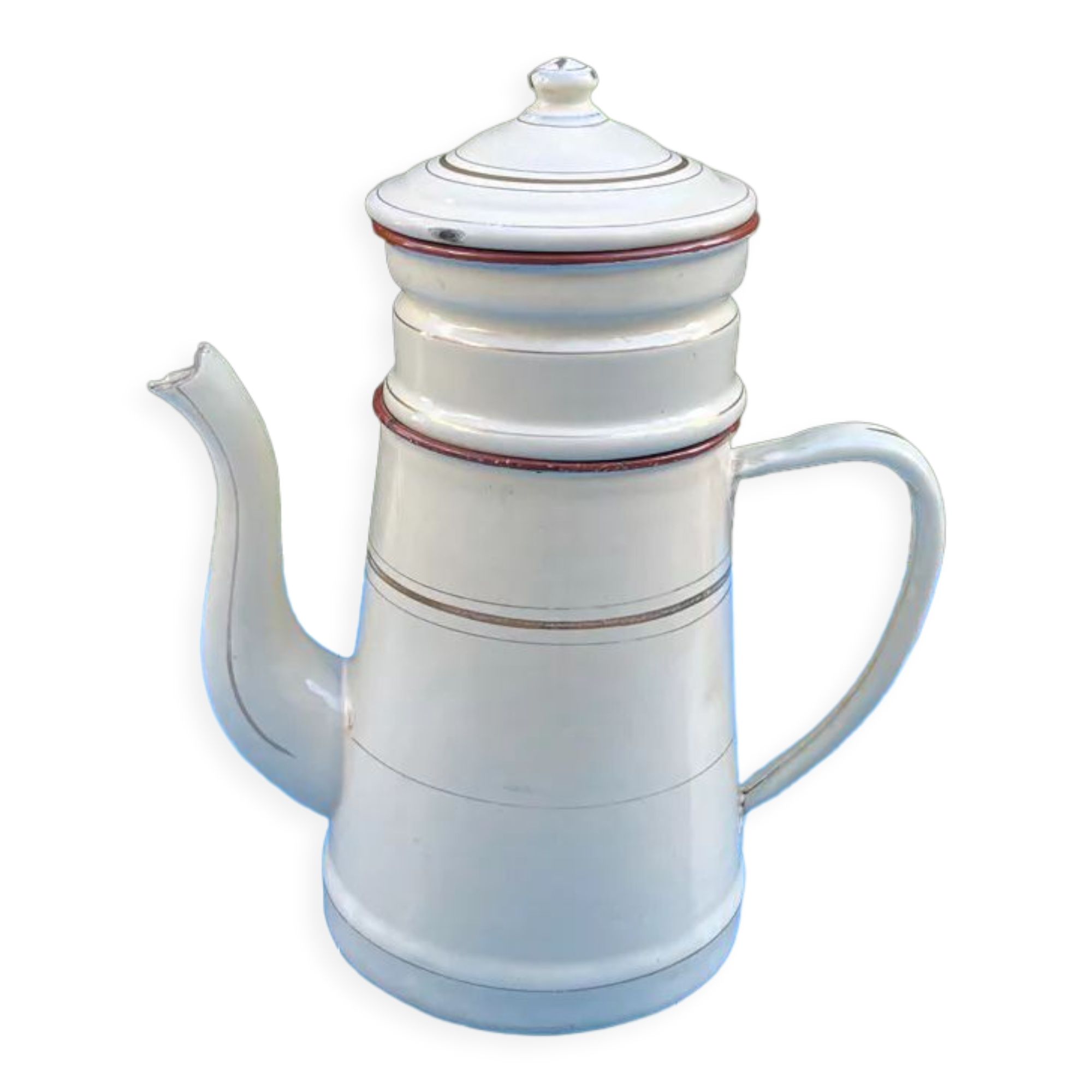 Enamelled coffee maker