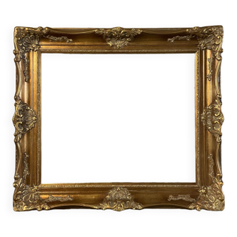 Golden wooden frame