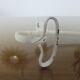 Pair of white metal hooks 30s 40s