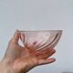 4 bols Rosaline en verre rose