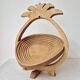 Wooden Fruit Basket "Pineapple" - Vintage
