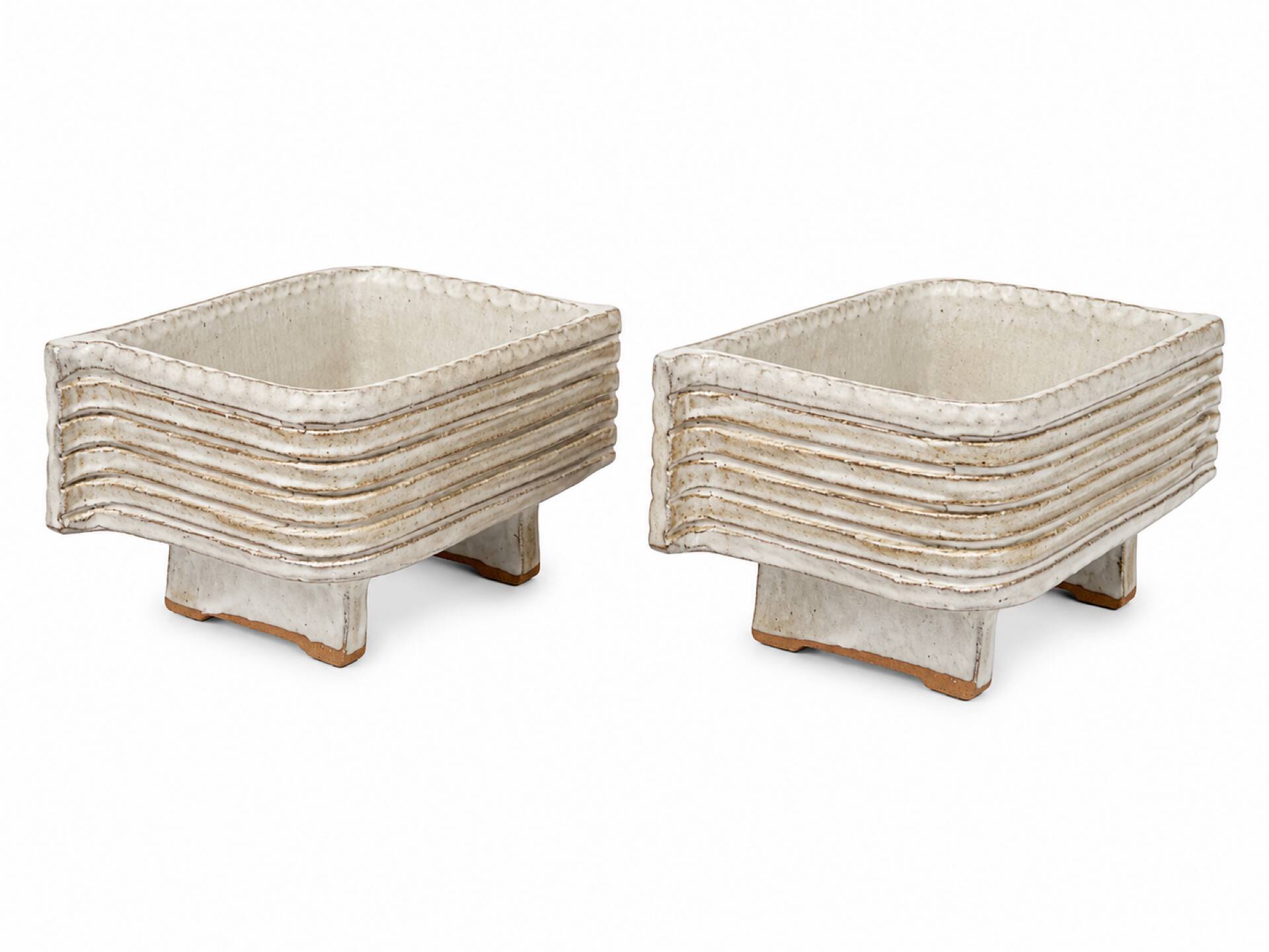 2 ceramic planters from the 1970s
