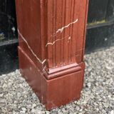 Louis XVI style fireplace in ancient red marble france around 1880