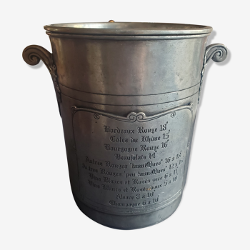 Wine bucket in tin