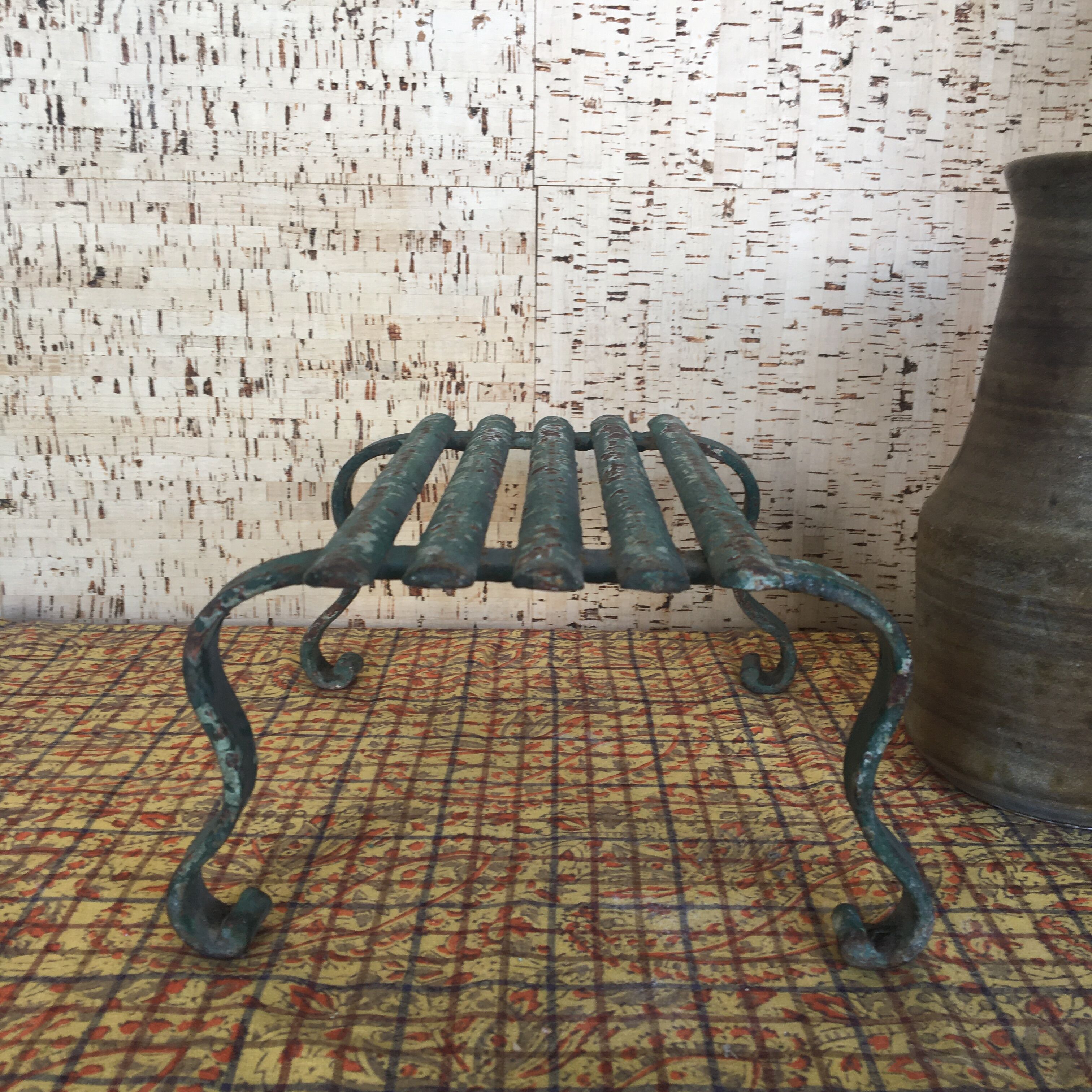 Wrought iron plant door