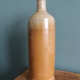 Bottle with handle, pitcher, in stoneware, signed