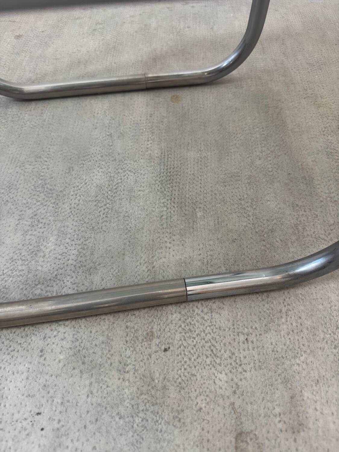 Smoked glass side table - bedside table.