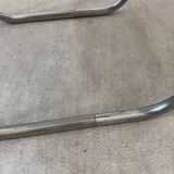 Smoked glass side table - bedside table.