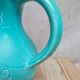 Vintage turquoise ceramic pitcher St-Clément model Aigle.