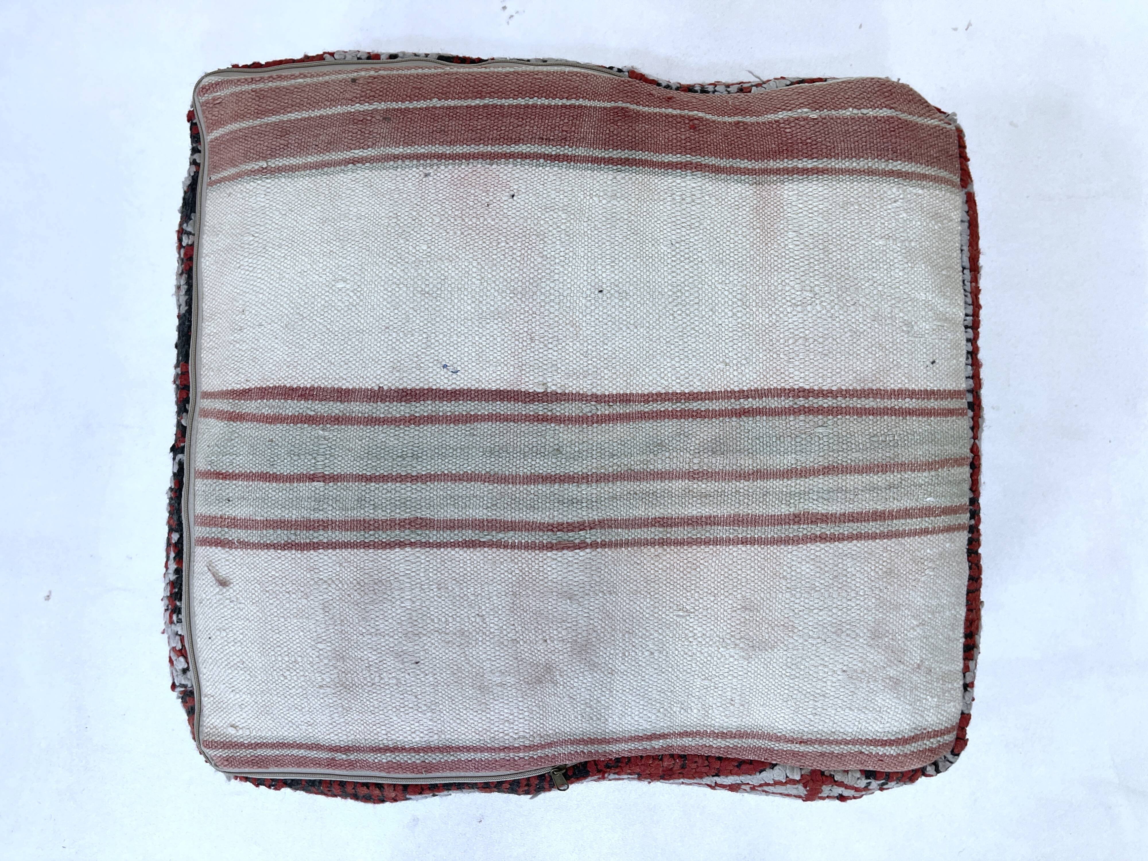 Moroccan kilim pouf