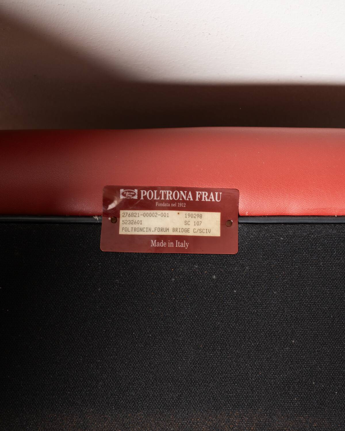 “Forum Bridge” armchair by Poltrona Frau, 1980s