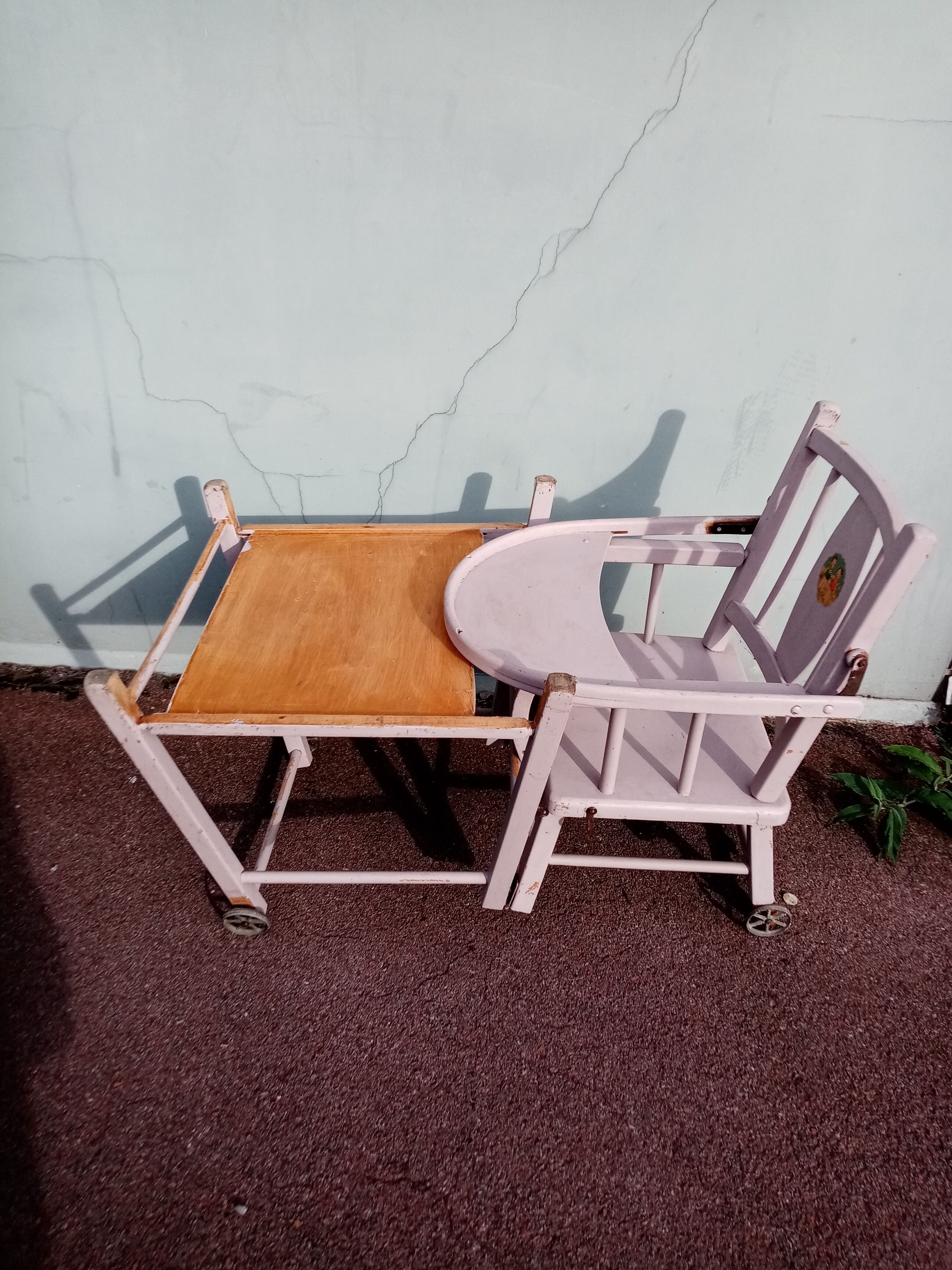 Chaise Haute En Bois Bebe Violette Selency