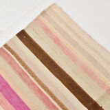 Striped wool kilim rug, 216x292 cm
