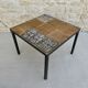 Coffee table, piece of ceramic sofa by Gregorieff for Roche Bobois, 60s