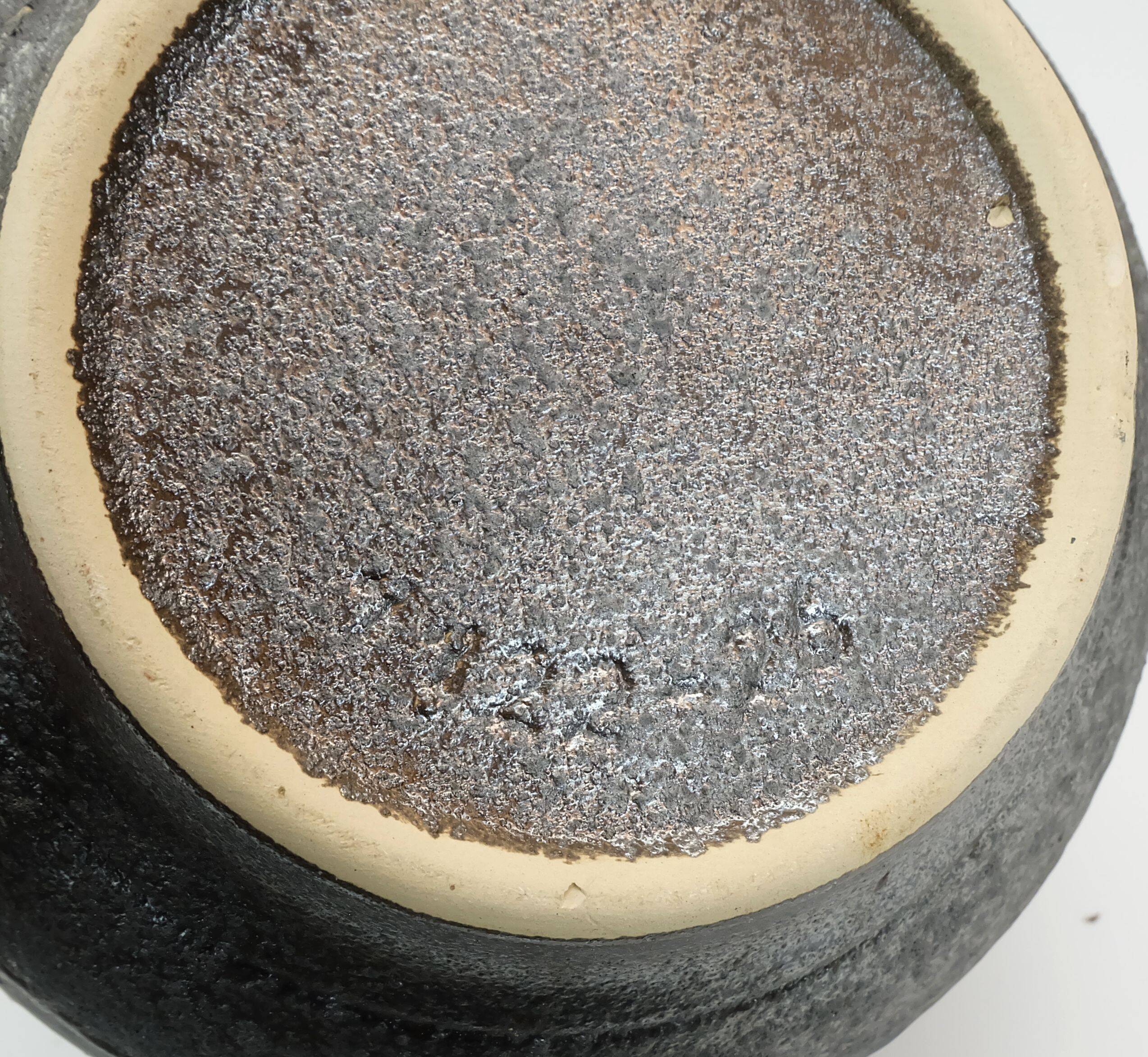 rare large jopeko PLANT STAND plant pot with base fat lava ceramic 1970s