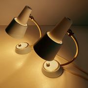 Pair of vintage table or bedside lamps, brass, 50s 60s
