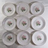 9 KG Lunéville earthenware plates