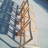 Series of 4 chairs with new canning