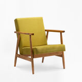 Fauteuil vert lime type B-7727 des années 1970