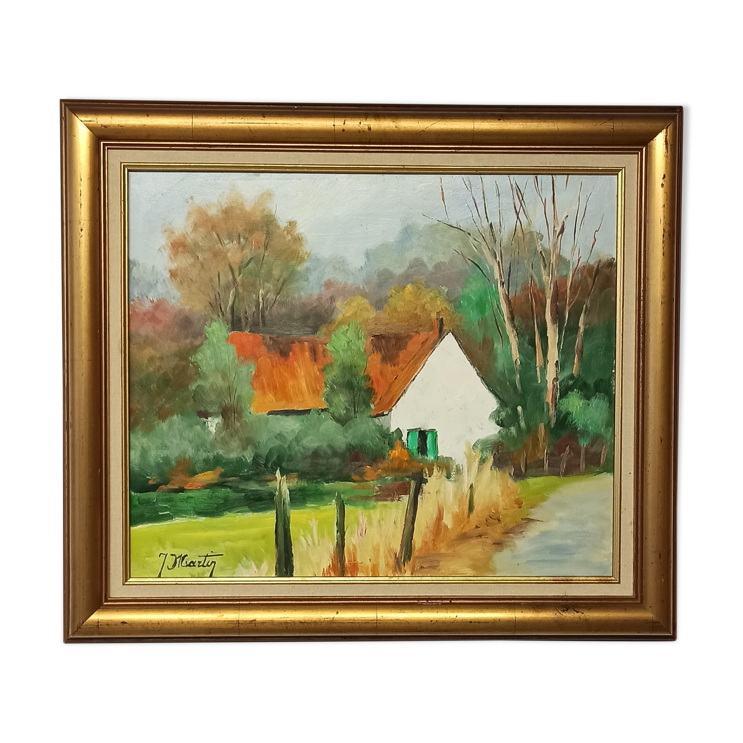 Painting "Landscape in Gruson"