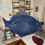 Shallow ceramic fish dish