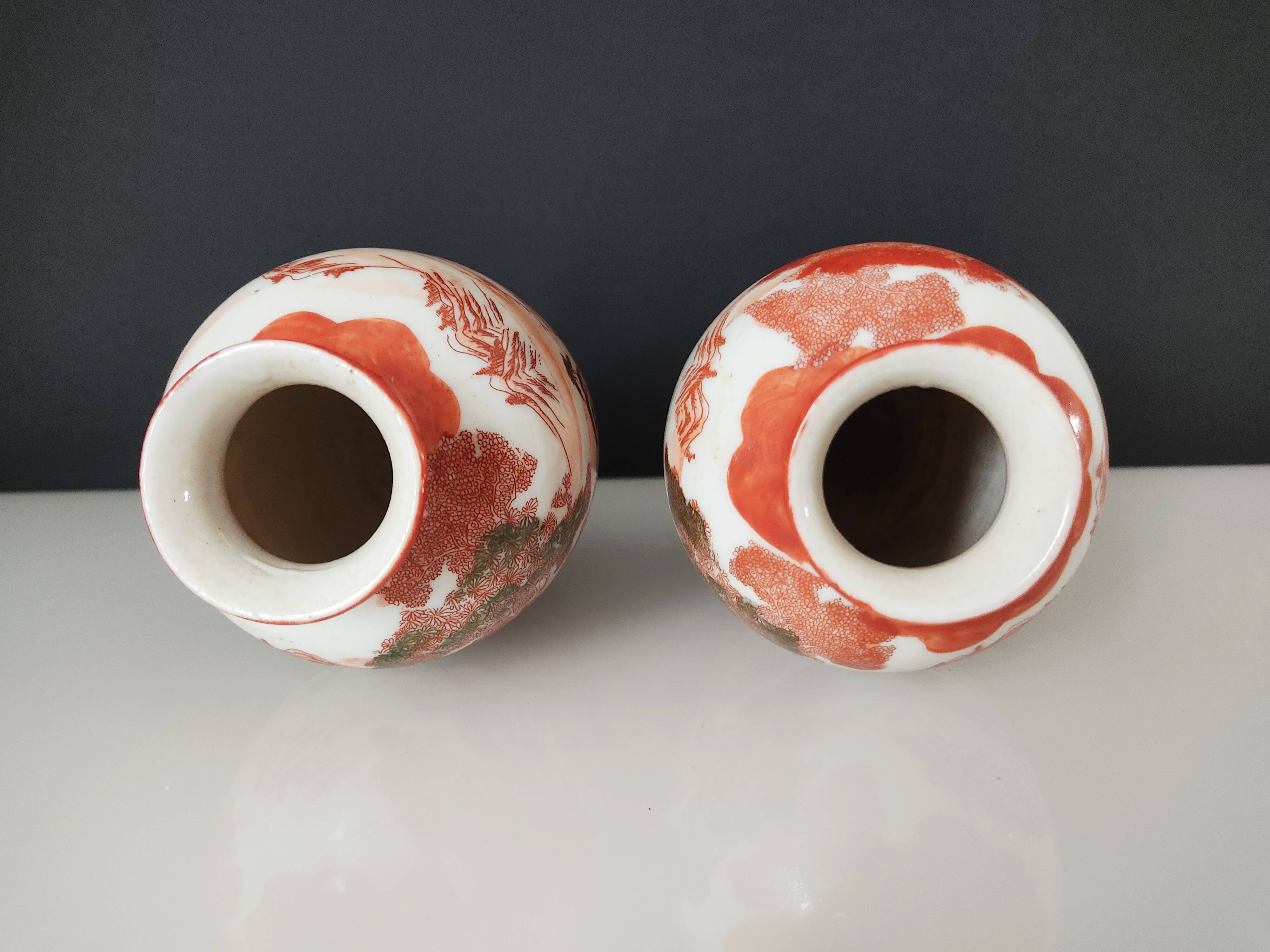 Pair of japanese porcelain vases