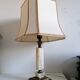 Bronze and alabaster foot lamp vintage art deco style