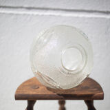 Globe ball, glass globe, glass lampshade, patterned globe, globe for suspension, 70's