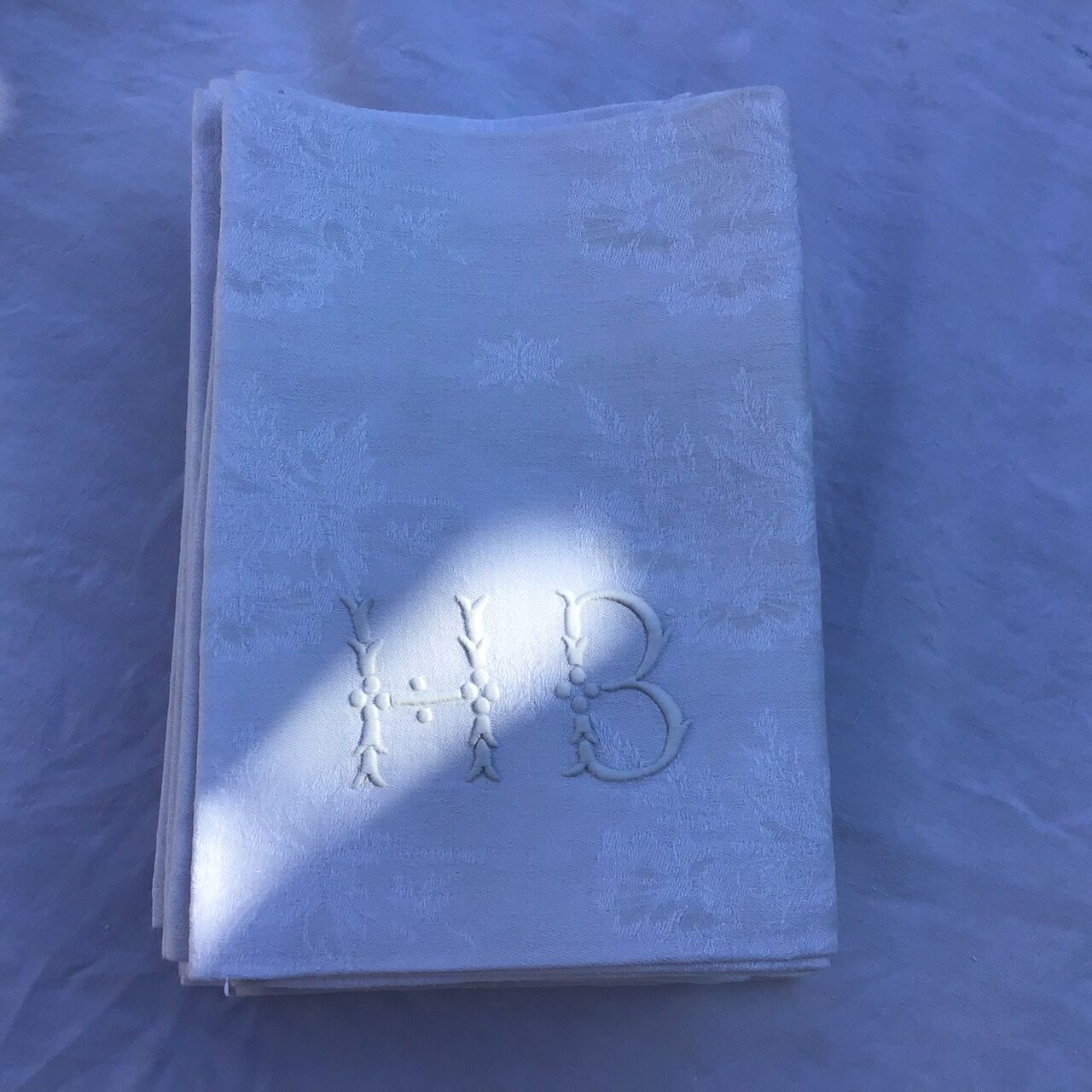 Set of 6 HB art deco napkins