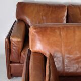 Paire de canapés cuir Roche Bobois