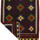 Turkish Kilim Yuruk Vintage 173x342 cm Geometric Red Green Yellow