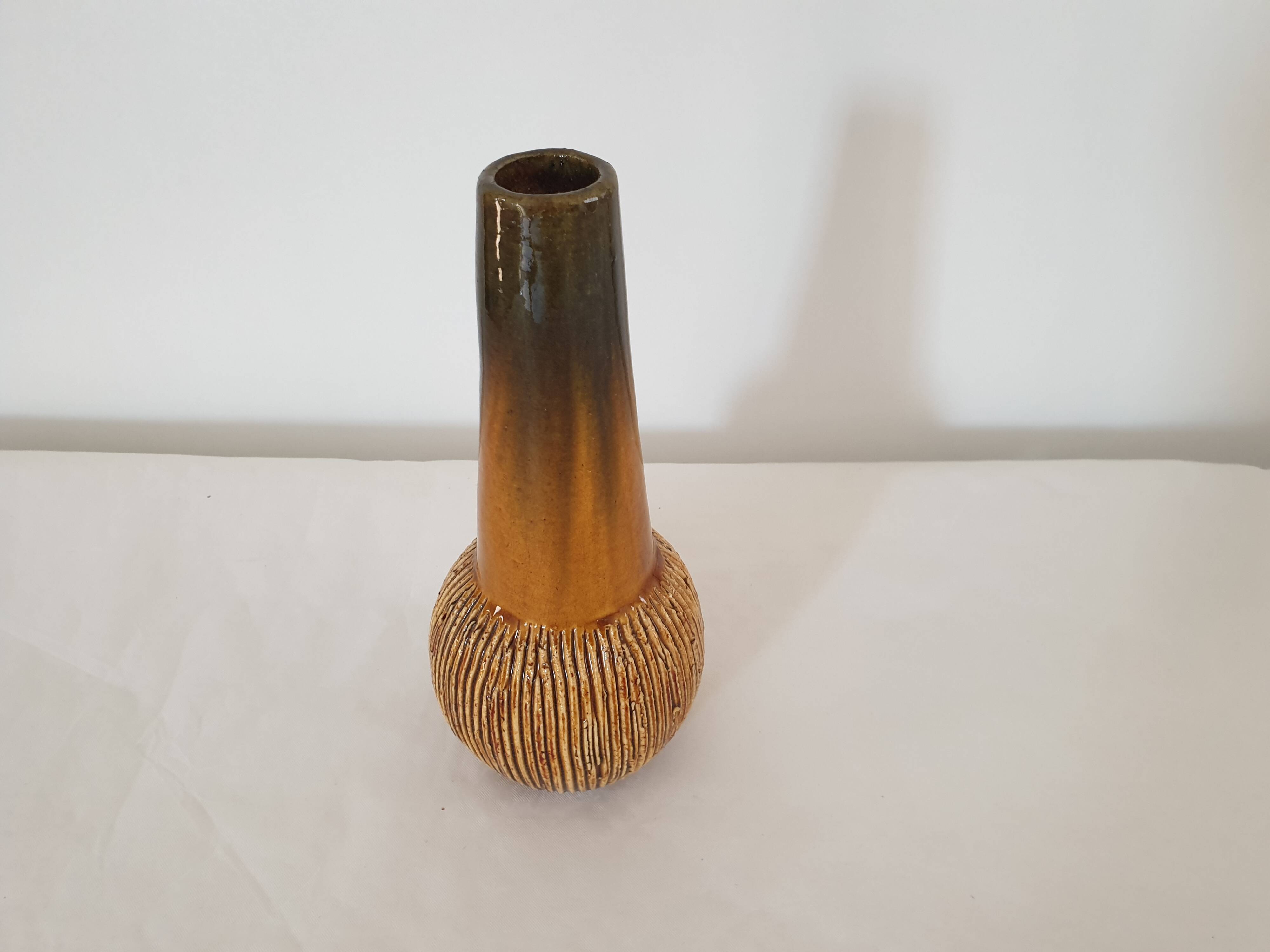 Scandinavian design ceramic soliflore vase - Vintage 70's