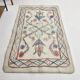 4x6 neutral handmade anatolian turkish rug,	115c192cm