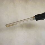 Rare black bendy tube floor lamp from LYFA Denmark - Star War era design late 1970s.