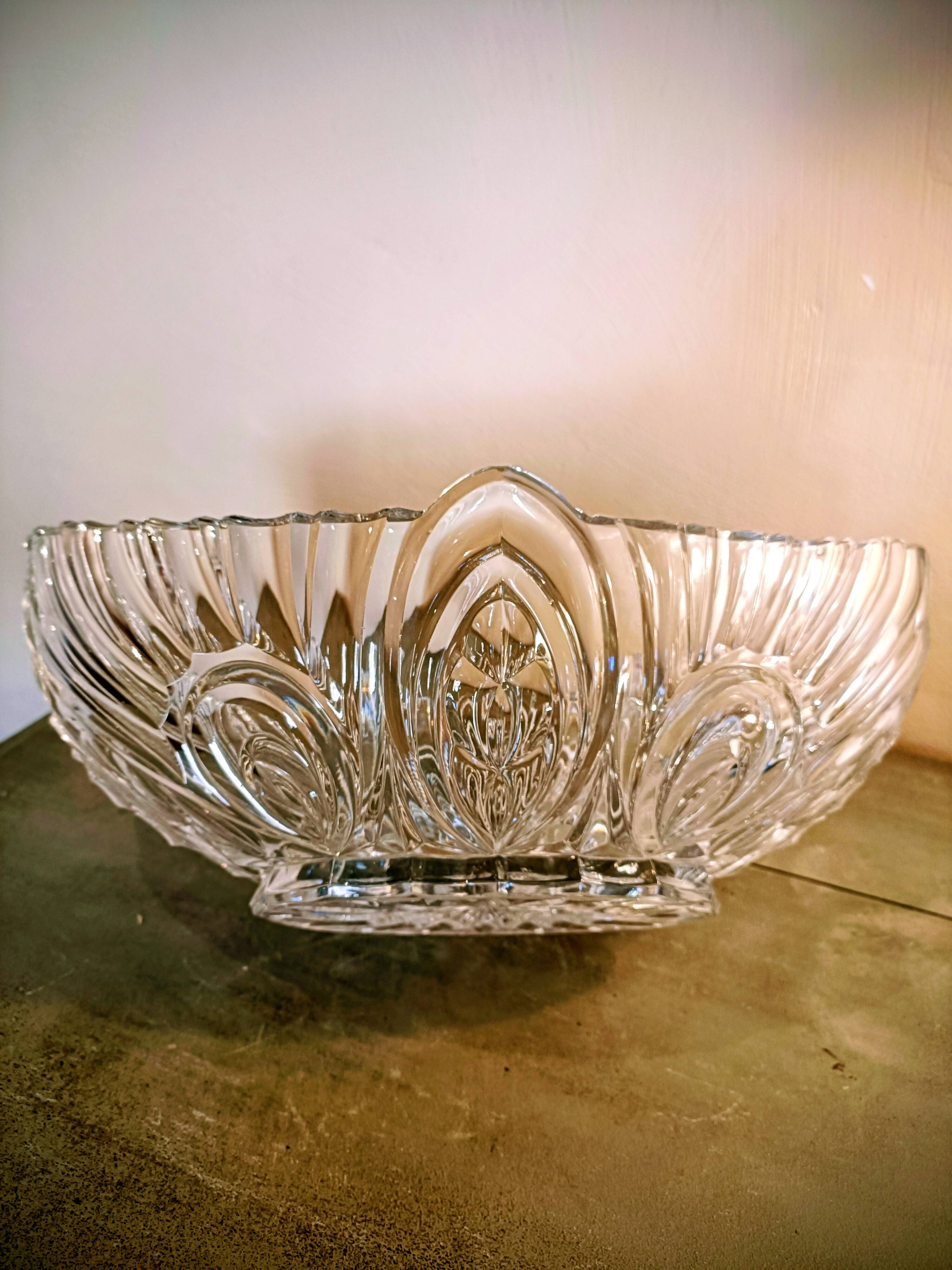 Cut crystal bowl