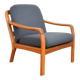 Fauteuil en teck danois du milieu du siècle de Dyrlund, années 1970.