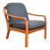 Fauteuil en teck danois du milieu du siècle de Dyrlund, années 1970.