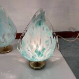 Murano Glass Table Lamps Set of 2 by La Murrina