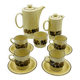 Service à café 4 personnes Poole Pottery modèle Thistlewood
