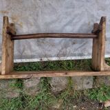 Rustic wooden bench