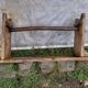 Rustic wooden bench