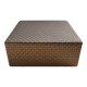 Pouf Dama Enzo Mari for Arte & Cuoio in woven leather