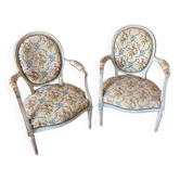Paire de fauteuils, style, Louis XVI