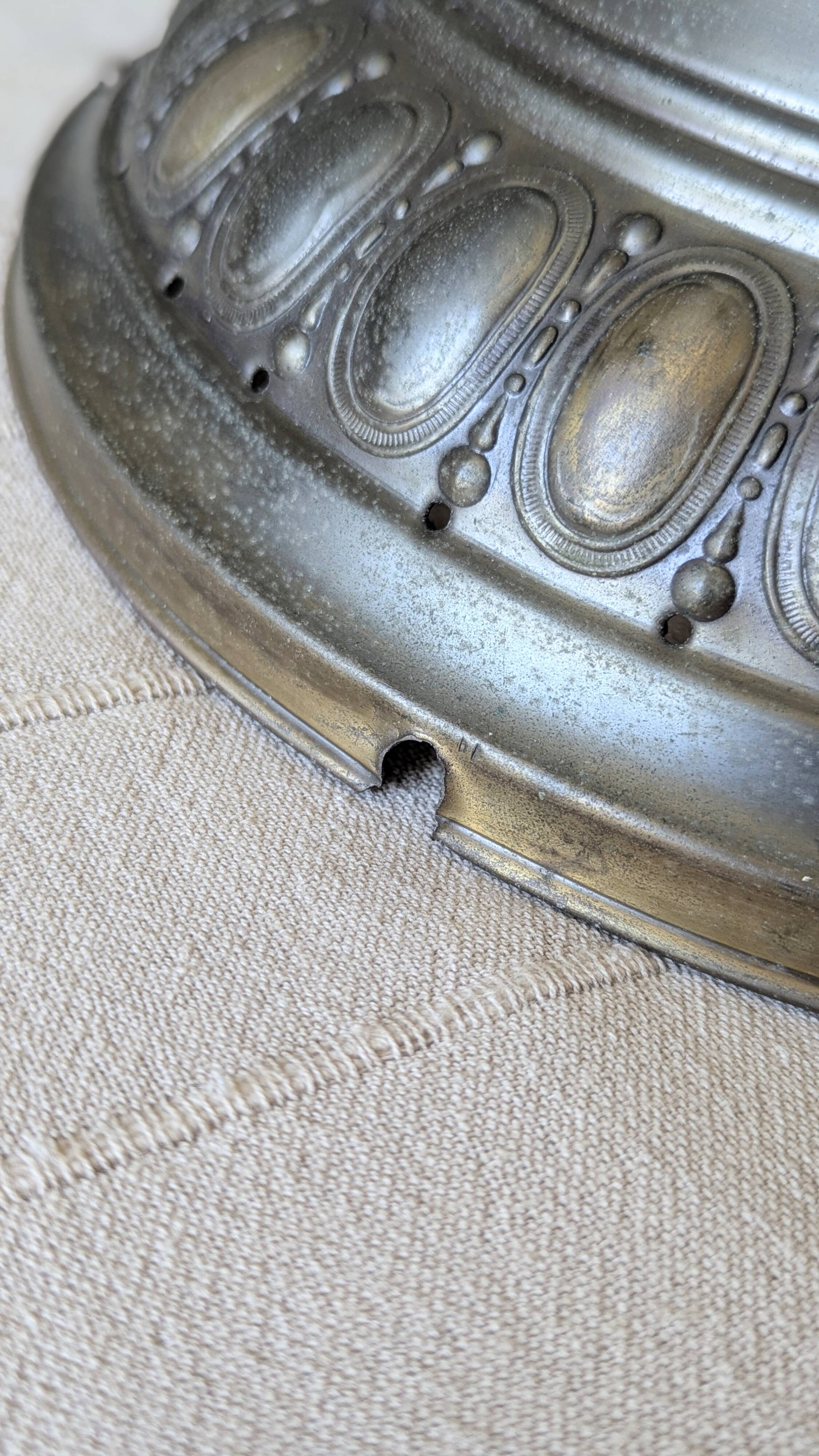 Plafonnier art déco Peau de croco (L-0183-1)