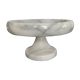 Empty pocket on vintage stand in white marble 70s