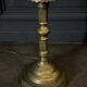 Oriental brass floor lamp from the early 20th century